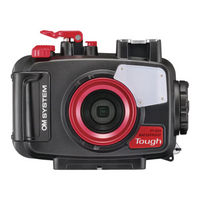 OLYMPUS OM SYSTEM TOUGH TG-7 CAMERA & PT-059 UNDERWATER HOUSING