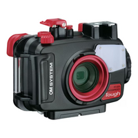 OLYMPUS OM SYSTEM TOUGH TG-7 CAMERA & PT-059 UNDERWATER HOUSING