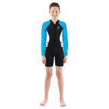 SEAVENGER CADET KIDS LONG SLEEVE SHORTY WETSUIT - BLUE 4T