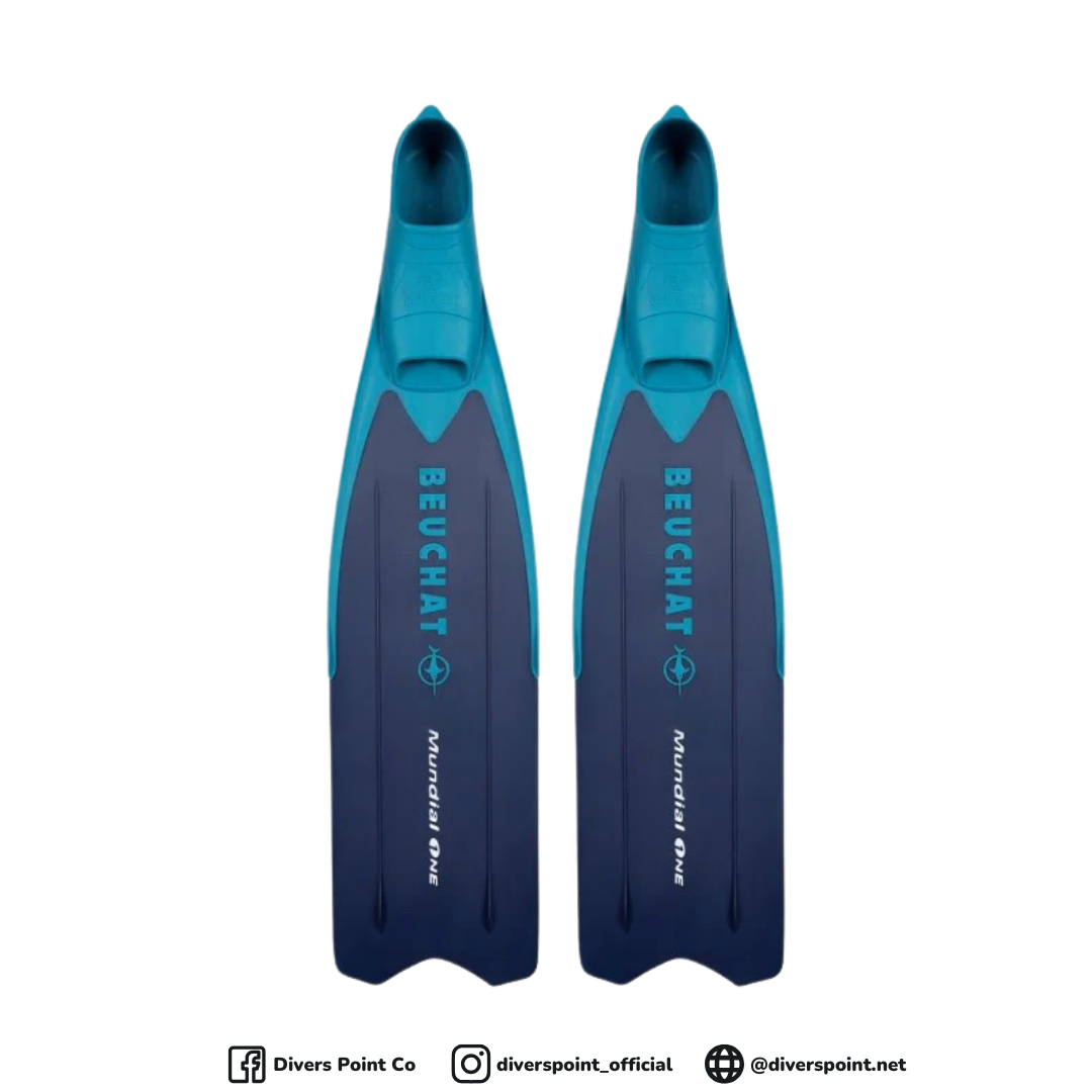 BEUCHAT MUNDIAL ONE ATOLL BLUE LONG FINS