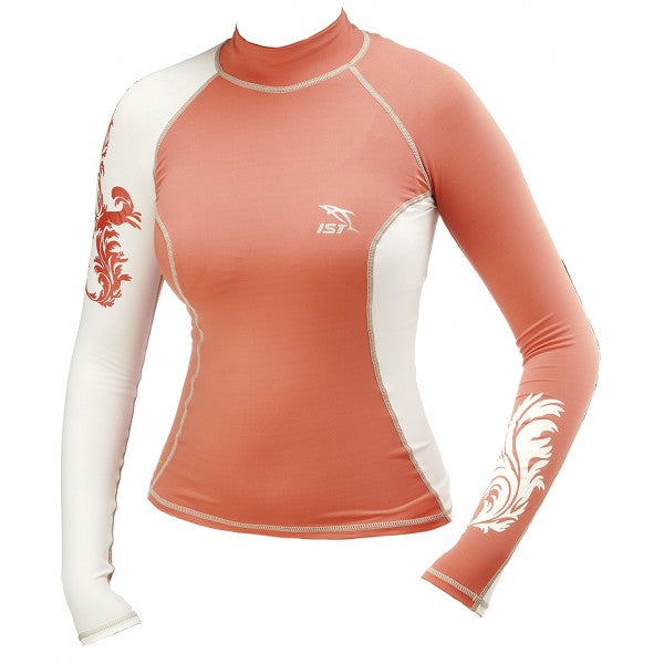 IST DS56 WOMEN'S RASHGUARD ORANGE SIZE:SMALL