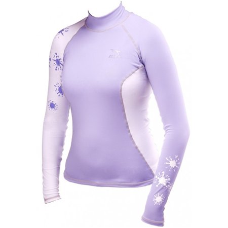 IST DS56 WOMEN'S RASHGUARD PURPLE SIZE:XS