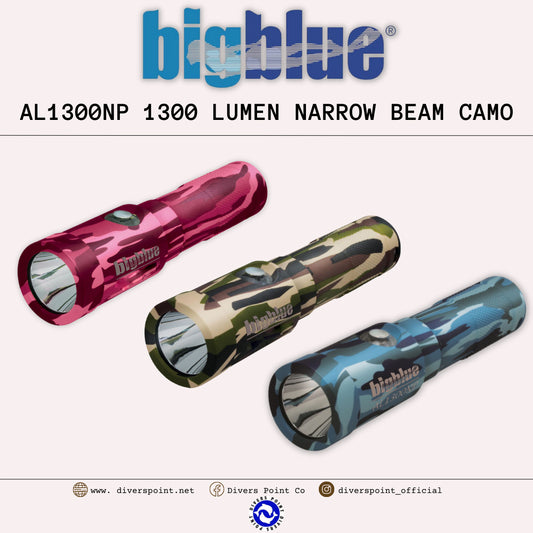 BIGBLUE AL1300NP 1300-LUMEN NARROW BEAM CAMOUFLAGE