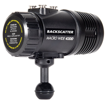 BACKSCATTER MW-4300 MACRO WIDE 4300 UNDERWATER VIDEO LIGHT